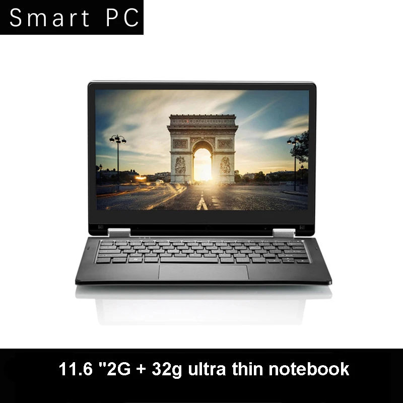  360 ° 11.6 inch 8GB RAM Notebook Intel Atom Quad Core Laptops With FHD Display Ultrabook Student Co