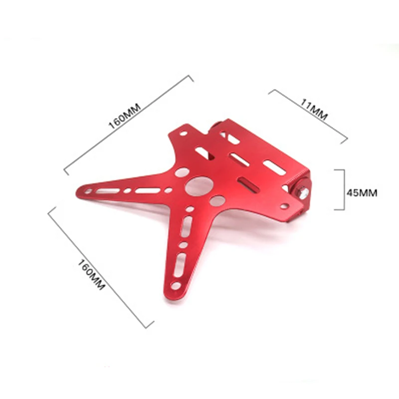 Motorcycle License Plate Rack Universal Electroplating CNC Aluminum Alloy Adjustable Motorcycle License Plate Frame Number Cover license plate holder motorcycle license plate holder motorcycle license plate