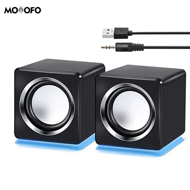 Компьютерная колонка светодиодная USB Проводная мультимедийная Колонка для ПК