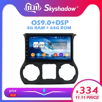 

DSP IPS Android 9.0 4GB +64GB + 8 Core Car DVD Player GPS map Radio wifi Bluetooth 4.2 2 Din for Jeep Wrangler 3 JK 2010-2018