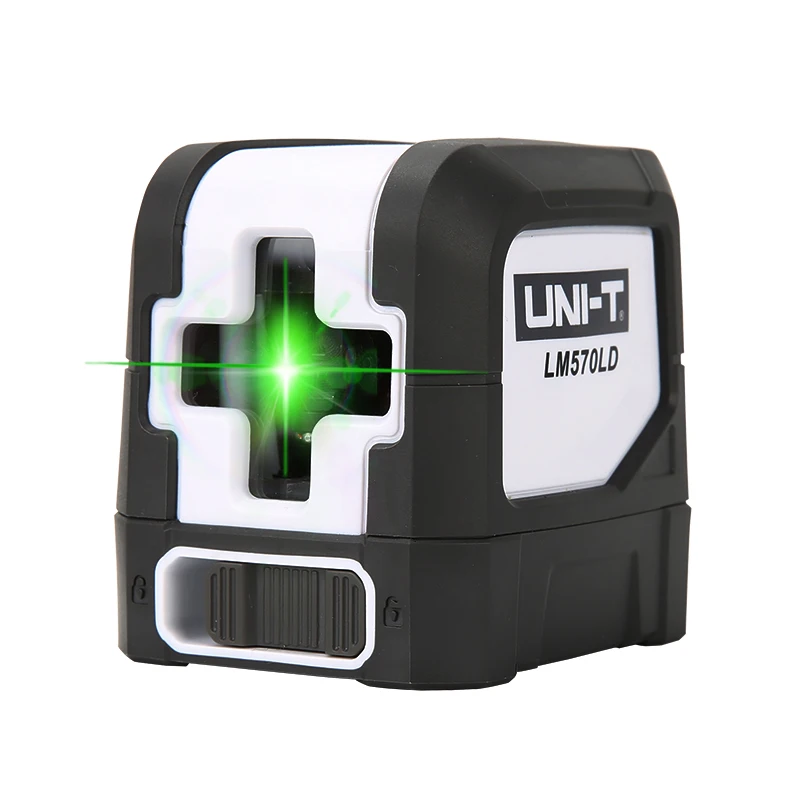 Günstig UNI T 2 Linien LM570LD 3D Grün Laser Level Mini Vertikalen Quer Strahl Linie Selbst Nivellierung Indoor Outdoor Laser Leveler