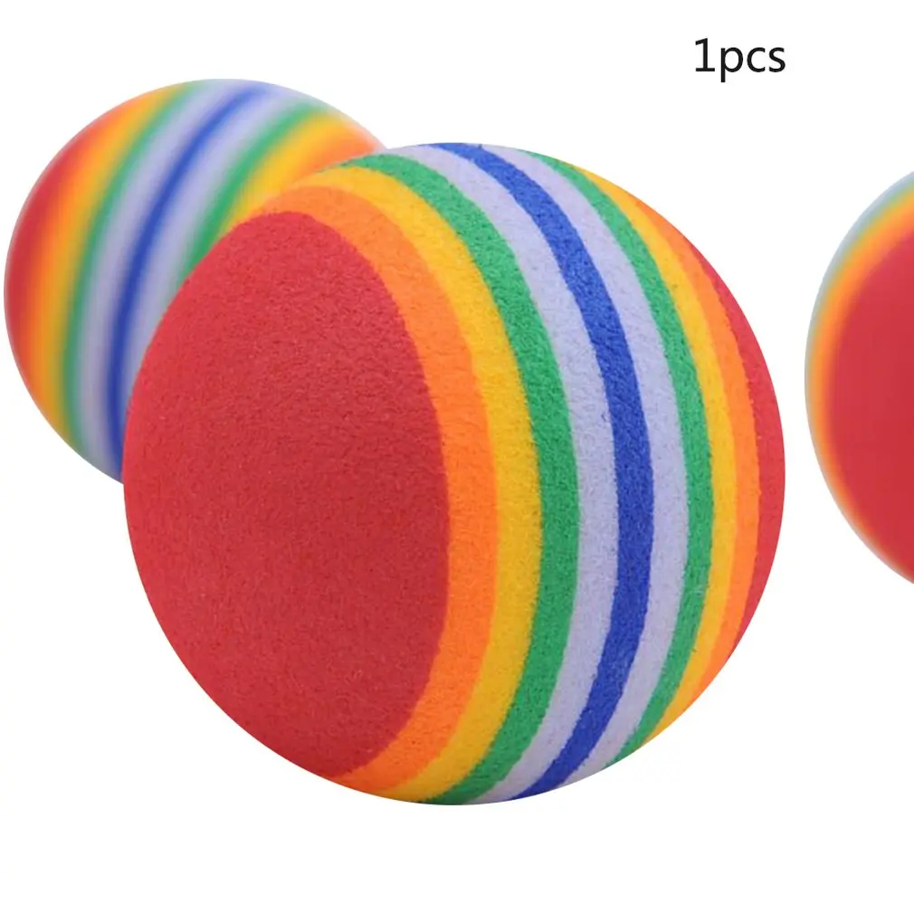 42mm Creative Funny Pet Ball Eva Material Floating Cats Dogs Toys Pet Toys Rainbow Ball Cat Toys Cat Dog Toyss