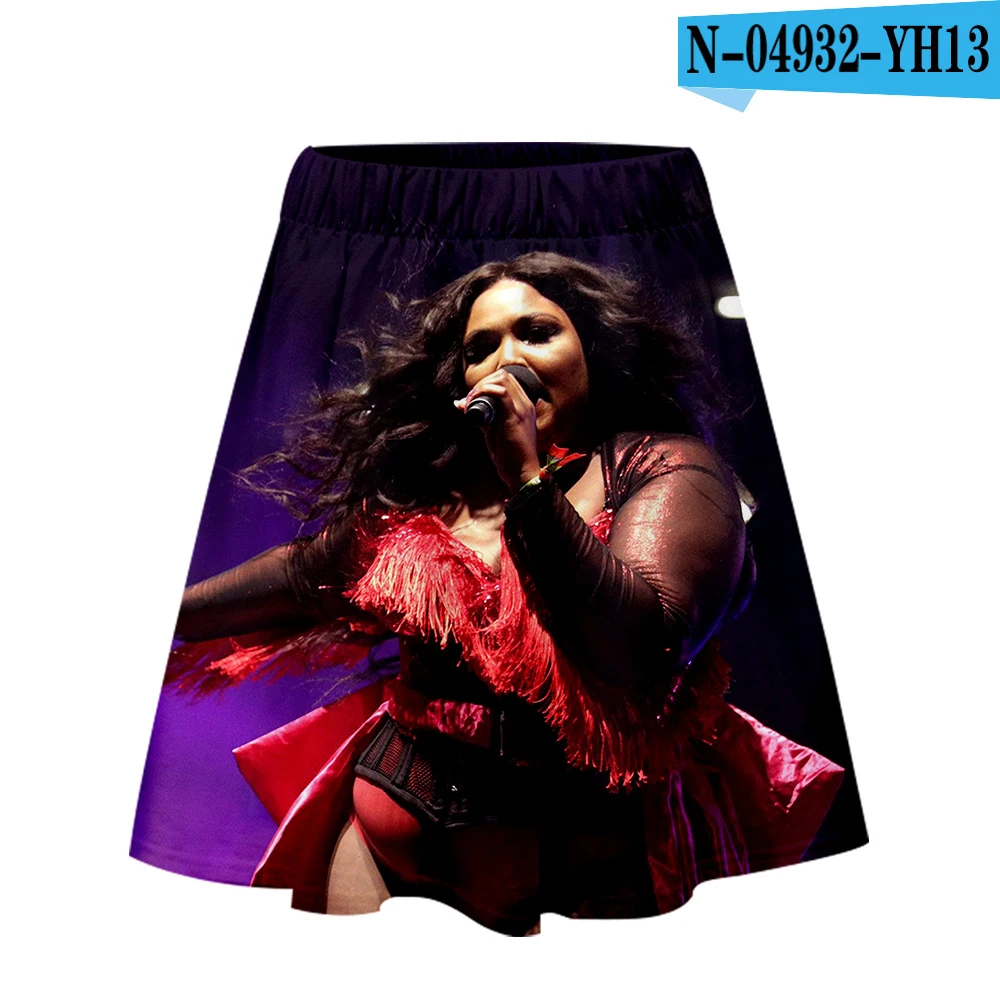 LIZZO/Женская плиссированная юбка с высокой талией и объемным принтом; Повседневные Вечерние Короткие юбки; Летняя женская одежда для молодых девушек; большие размеры; - Цвет: one