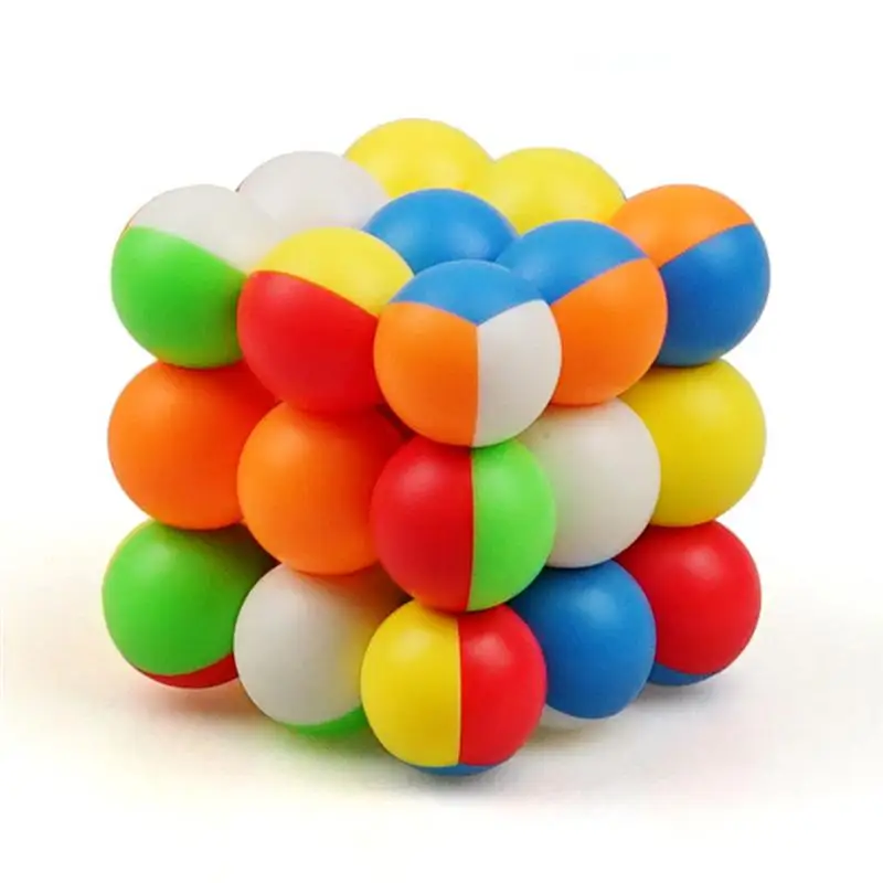 

Colorful Ball Magic Cube Toy Creative Third-order Bead Cubes Educational Toys Gift for Children Kids