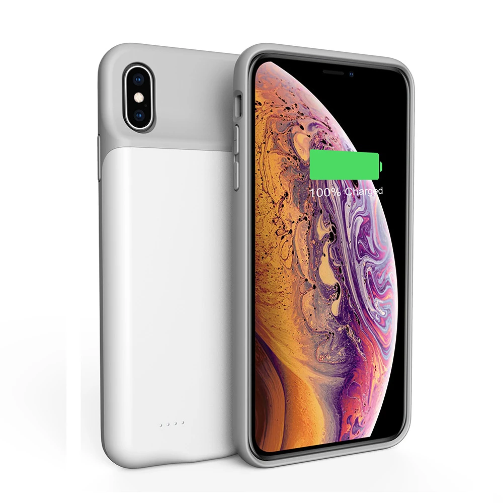 Чехол для внешнего аккумулятора для iPhone X XS, чехол для питания, мягкий силиконовый чехол для зарядки телефона, чехол для iPhone XS Max XR, резервный внешний аккумулятор Cas