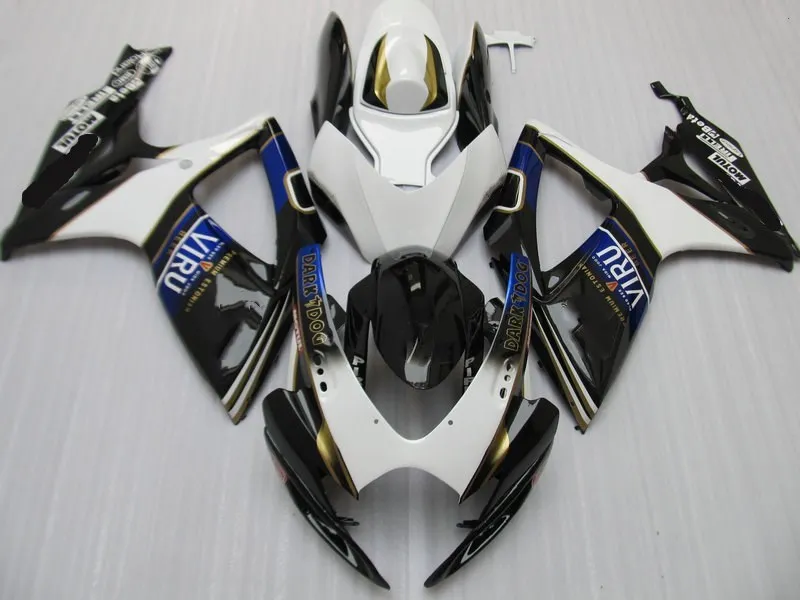 Комплект обтекателей для мотоцикла GSXR600 750 K6 06 07 GSXR 600 GSXR750 2006 2007 ABS белый черный