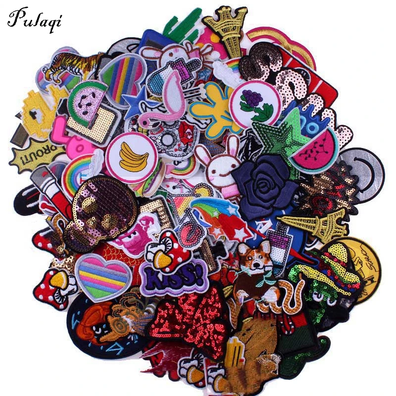 Iron Patch Accessories  Embroidered Patches - 30pcs/lot Cartoon Patches  Clothing - Aliexpress