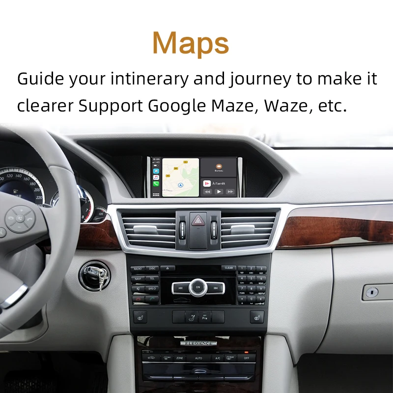 Sinairyu беспроводной Apple Carplay Mercedes GL класс X166 2010 2014 NTG4.5/NTG4.7 Поддержка камеры заднего
