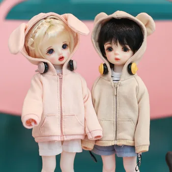 30cm doll clothes cute hoodie jacket or denim shorts pants for Blyth SD DD yosd Azone OB23 OB24 1/6bjd doll clothes accessories 1