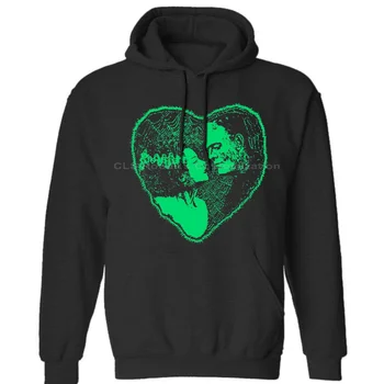 

NEW HORROR HALLOWEEN MONSTER FRANKENSTEIN & BRIDE GREEN LOVE HEART Mens Neutral () Winter Hoodies Sweatshirts Free Shipping