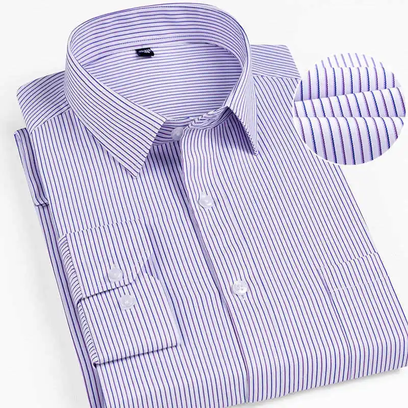 Skup BOLUBAO mężczyźni ubierają koszulę jakości klasyczne Bussiness z długim rękawem koszule w szkocką kratę Brand New męskie koszule smokingowe