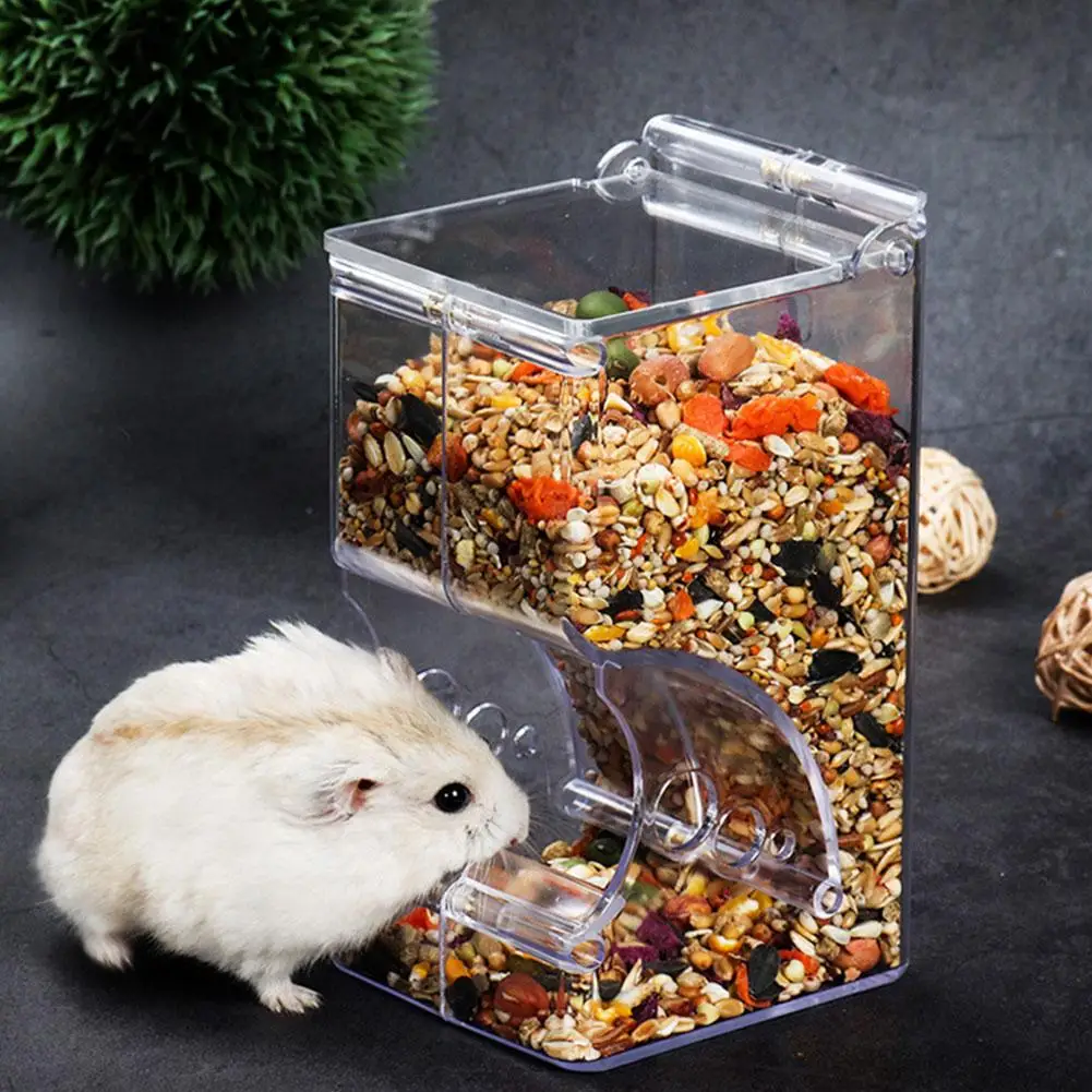 

Hamster Feeding Device Food Box Can Fix Squirrel Hedgehog Guinea Pig Food Bowl Anti-turning Hamster Automatic Feeder Dropship
