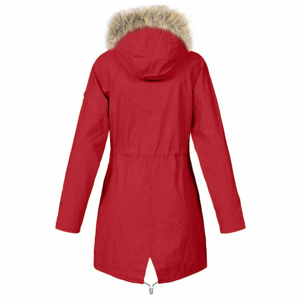 Womail Women's Casual Waterproof Jackets Hooded Coat Autumn Winter Windbreaker Jackets Female Plus Size women jacket
