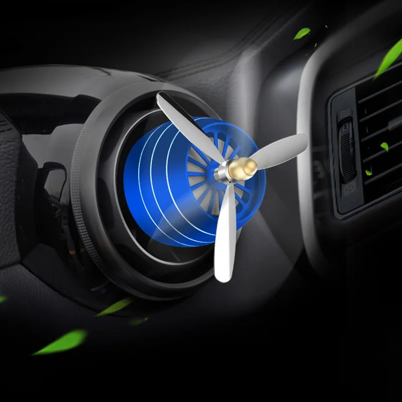 Air Freshener Car Smell LED Mini Conditioning Vent Outlet Perfume Clip Fresh Aromatherapy Fragrance Alloy Auto Good Accessories
