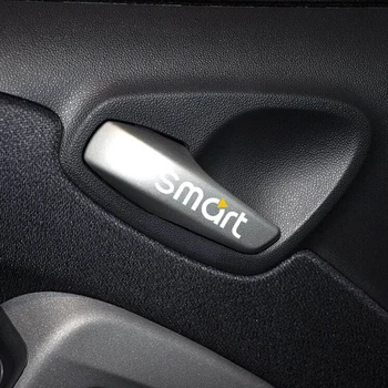 

2pcs Car Inside Door Handle Sticker For Smart Fortwo Forfour 453 451 450 Crossblade City Cabrio City-Coupe Roadster Car Styling