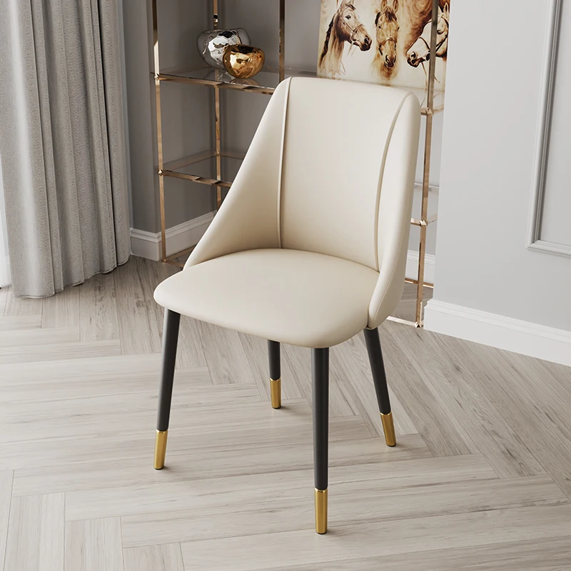 

Nordic INS Metal PU Chair Restaurant Dining Chair Restaurant Office Meeting Computer Chair Family Bedroom Learning Lounge Chair