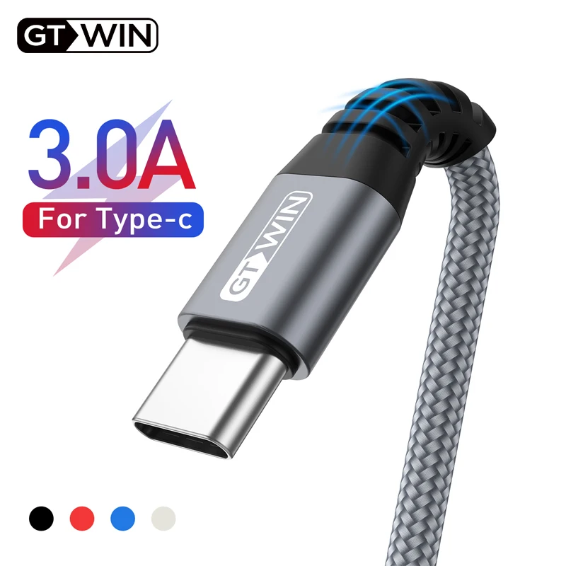 GTWIN 3A type C USB кабель быстрое зарядное устройство для samsung S10 S9 S8 мобильный телефон зарядный провод для Xiaomi mi9 Redmi note 7 Android