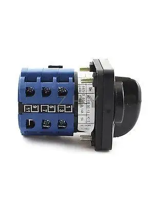 660V 16A 5 позиций Панель крепления выберите поворотный кулачковый переключатель