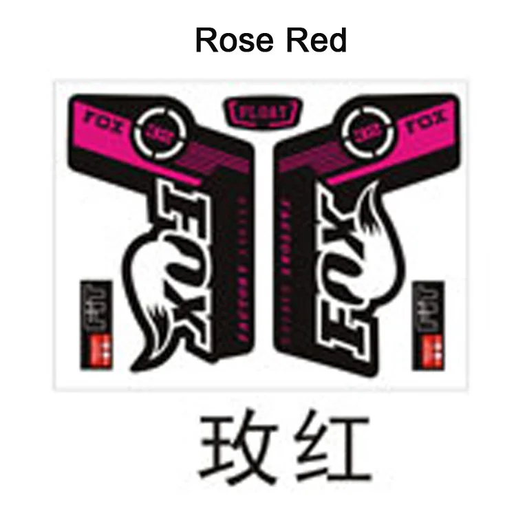 

Mountain Bike Front Fork Sticker / Classic for FOX FLOAT 32 Rose Red