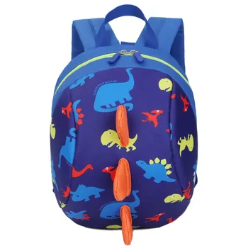

Baby Toy School Bags Cartoon Dinosaur Print Mini Plush Backpack Kids Outdoor Travel Pack Bag Student Kindergarten Bag
