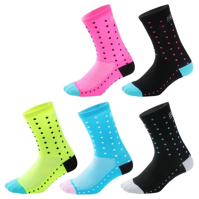 

1 pair New Cycling Socks Top Quality Professional Brand Sport Socks Breathable Bicycle Sock Outdoor Racing Big Size Men Women