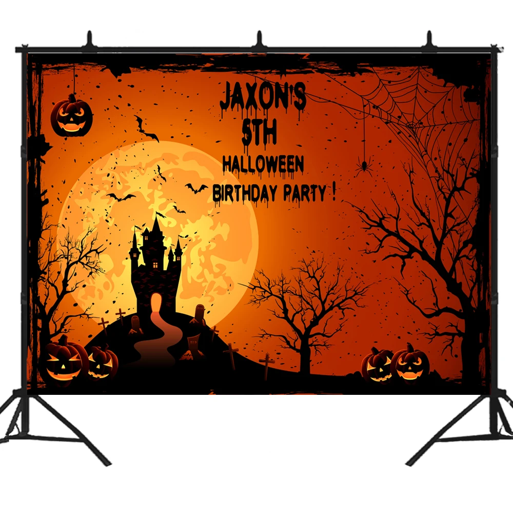 Beipoto Custom Halloween Backdrop Photography Baby Birthday Party
