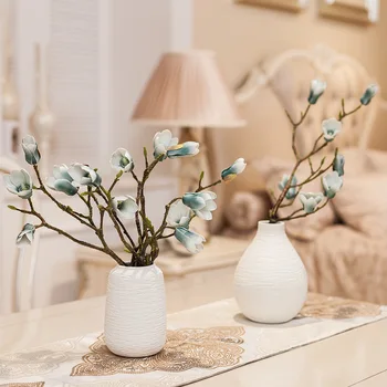 

Living Room Fake Flower Artificial Flower Decoration Decoration Living Room Nordic Style Fake Magnolia Set