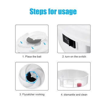 

SOLEDI Non-Toxic Catcher Automatic USB Electric Safe Anti Fly Killer Trap High Efficiency