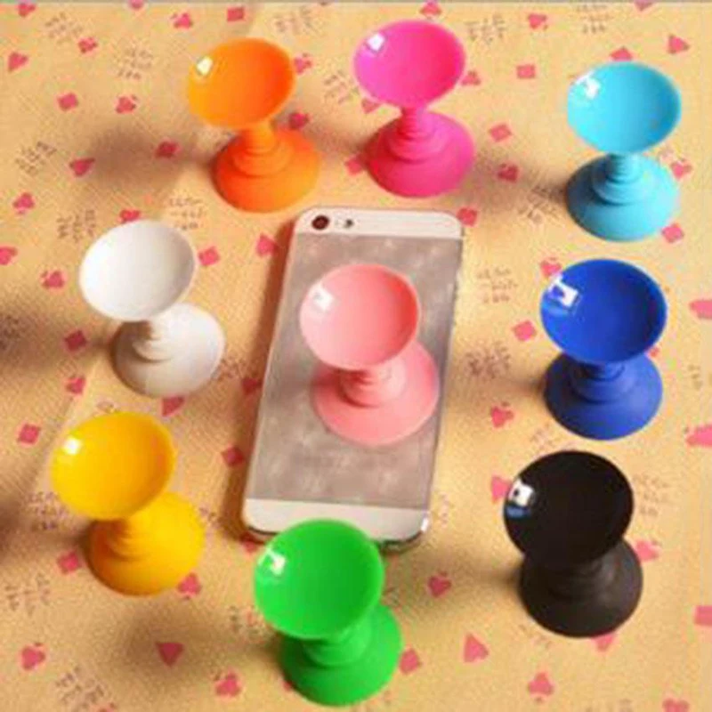 Universal Mobile Phone Holder Silicone Double-sided Suction Cup Sucker Desktop Mount Stand Base Bracket Compatible Smartphone wall phone holder