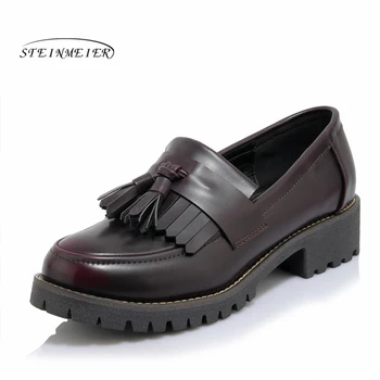 

Women oxford Spring shoes leather loafers for woman sneakers female oxfords ladies single shoes 2020 slip on summer shoes