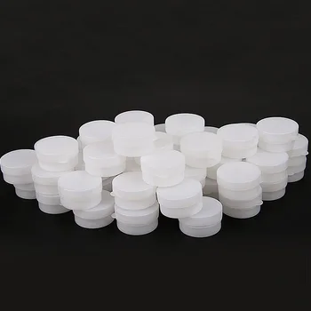 

5g/10g White Eyeshadow Box Make Up Jar Sealing Pot Portable Travel Face Cream Container Refillable Lipstick Lip Gloss Bottles