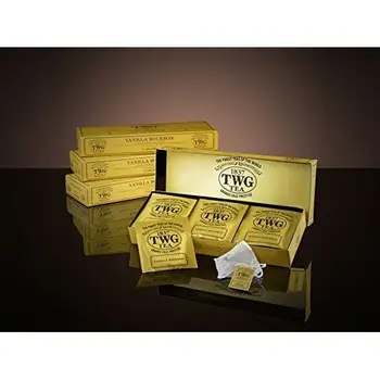 

TWG Singapore - The Finest Teas of the World - VANILLA BOURBON - 15 sachets de thé de pur coton cousu á main