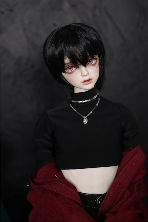 BJD кукла парик мужской 1/3 1/4 1/6 MSD DD Размер гигантская кукла черная высокая температура шелк Молодежный красивый ветер короткие волосы