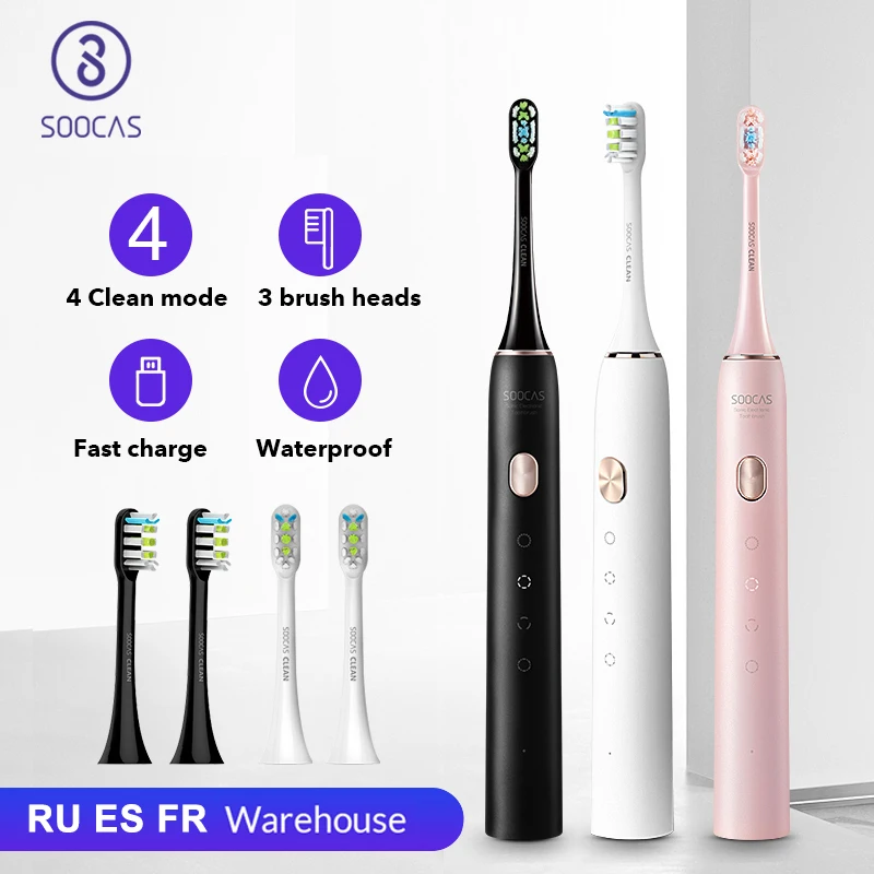 SOOCAS X3U Sonic Zahnbürste Elektrische Zahnbürste für Xiaomi Mijia Ultraschall Automatische Upgrade Schnelle kostenpflichtige Erwachsene Wasserdicht