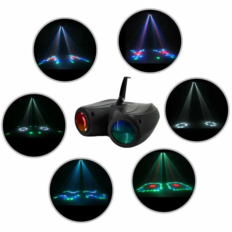 

Double Digital Magic Stage LED Light DJ Color LED Pattern Scanning Lamp Flash Projector Lamp
