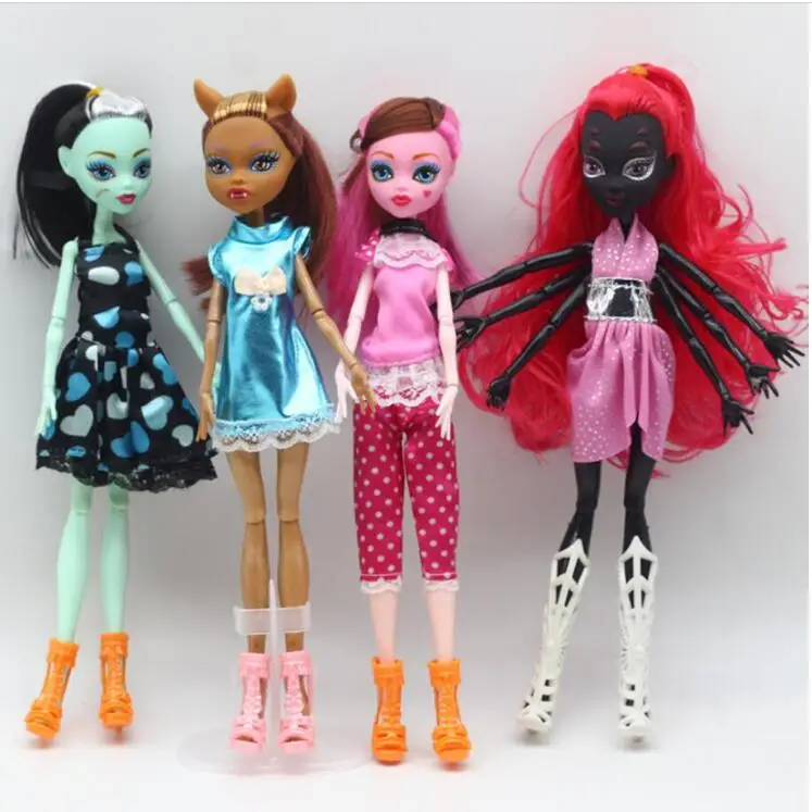High Quality Fasion Monster Dolls Catwalk Draculaura/Clawdeen Wolf/ Frankie  Stein / Black Spider Movable Body Girls Toys Gift - AliExpress
