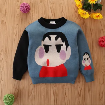 

Crayon Xiaoxin Unisex Shirt 2020 Autumn Child Clothing New Children Cartoon Baby Tops Boys Long-sleeved T-shirt Clothes