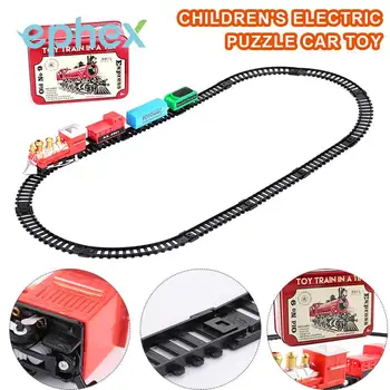 

Ephex Interesting Plastic Toy Rail Car Electric Puzzle Model DIY Track Train Cool Set Kids Christmas Gift