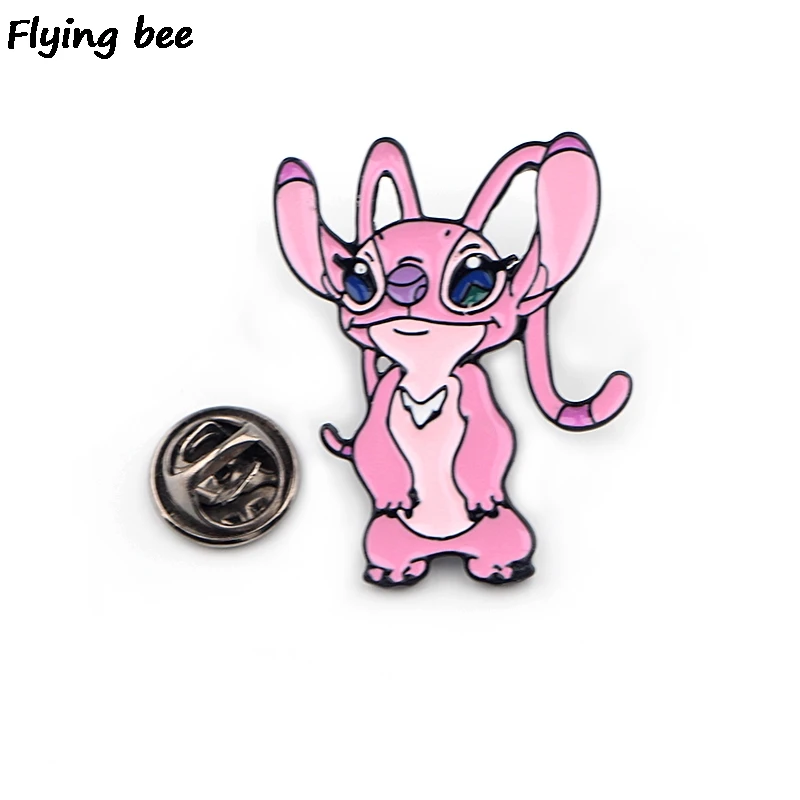 Flyingbee мультфильм стежка милые булавки брошь булавка для куртки эмалированные булавки Нагрудный значок броши на булавке значок для друзей женщин мужчин X0429