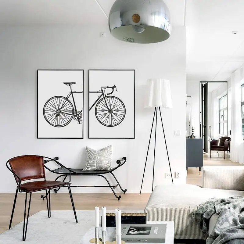 Nordic-black-and-white-fashion-bike-painting-canvas-posters-living-room-scandinavian-wall-art-prints-Modular (1)