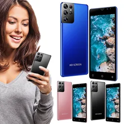 Smartphone, S21 + PRO, RAM 1 go, ROM 8 go, 6.0 ", Android 7.0, téléphone intelligent, double carte, reconnaissance faciale, à la mode, nouveau 