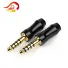 QYFANG 4.4mm Earphone Plug 5 Pole Stereo Rhodium/Gold Plated Copper Balance Audio Jack Wire Connector HiFi Headset Metal Adapter ► Photo 3/6