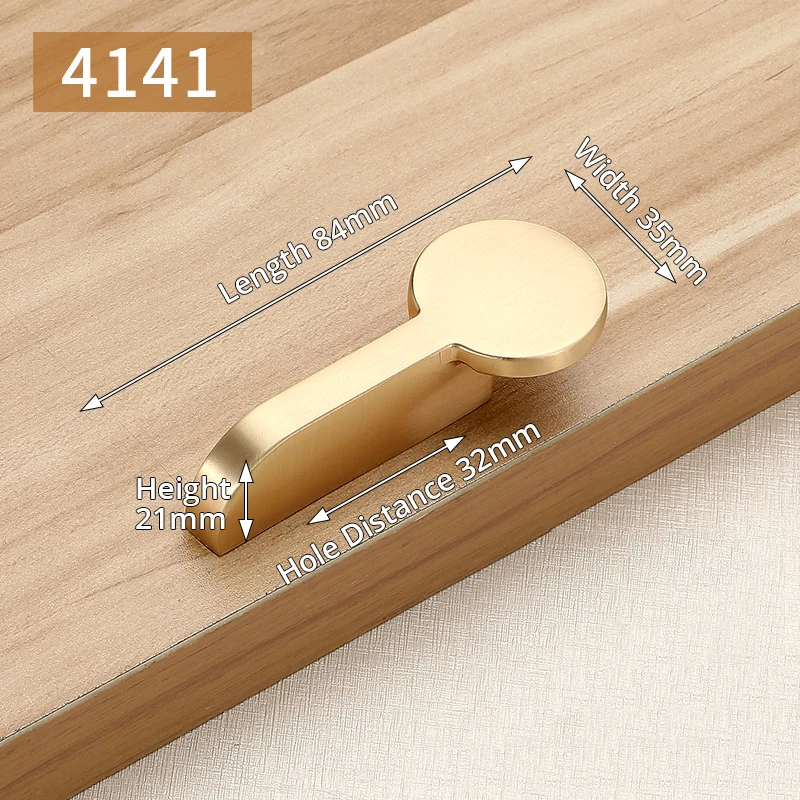 Handle-4141-32 KAK золотые ручки шкафа роскошные золотые для двери кухонного шкафа тянет Европейское оборудование для обработки мебели - Цвет: Handle-4141-32