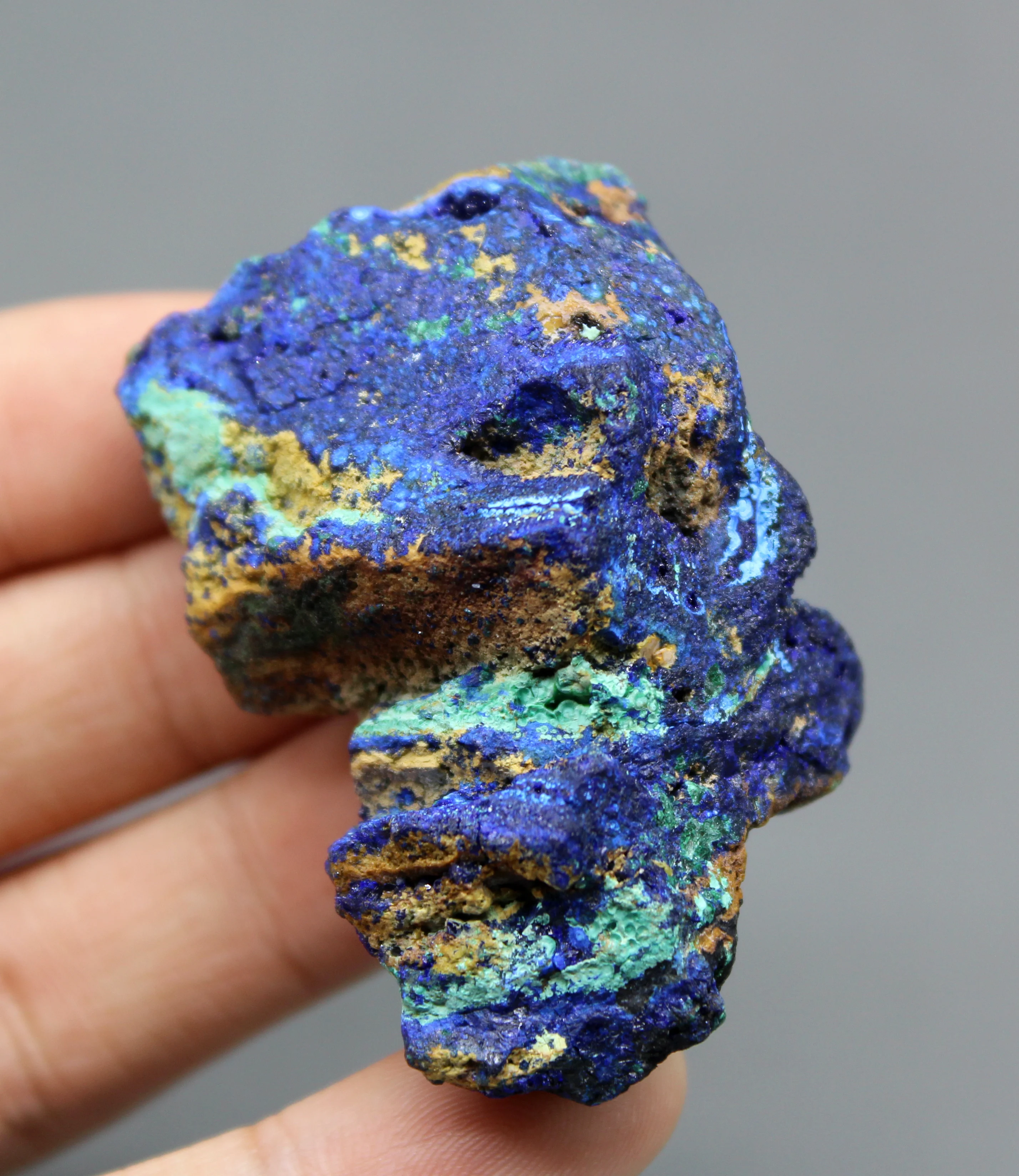 61 г натуральный Азурит и Малахитовый симбиотический минеральный образец