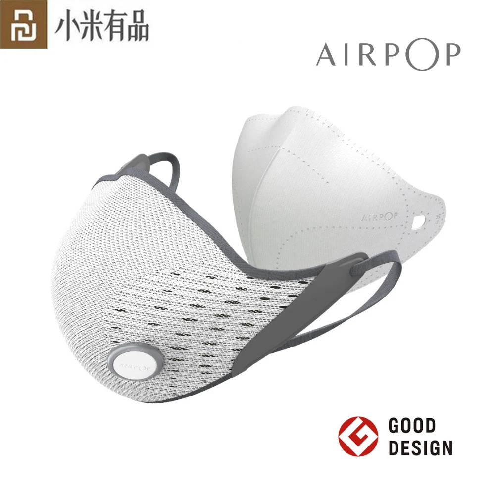 Youpin AirPOP маска для лица Пылезащитная и дышащая анти вирусы грипп 80% со сменным
