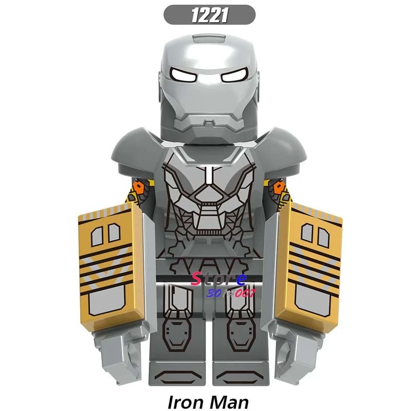 50 шт. Мстители Endgame Железный человек IronMan MK85 MK50 MK30 Mk16 Mk18 Mark 21 Mark 28 военная машина перец строительный блок для детей - Цвет: XH1221