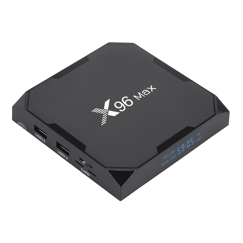 Приставка Смарт ТВ X96 MAX Android 9 0 4 + 64 ГБ Bluetooth 4K HD|ТВ-приставки и медиаплееры| |
