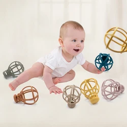 Baby Teether Cartoon Mini Hollow Hot Air Balloon Toy Training Hand Grip Molar Model Home Decoration Baby Shower Gift