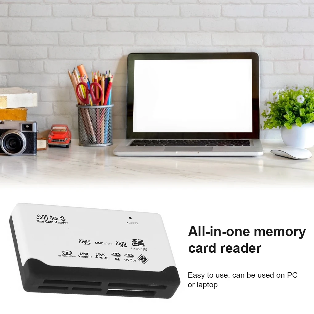 Card Reader USB 2.0 TF Memory Card Reader Fast Data Transmission All In One Card Reader Support TF CF SD Mini SD MS XD hot