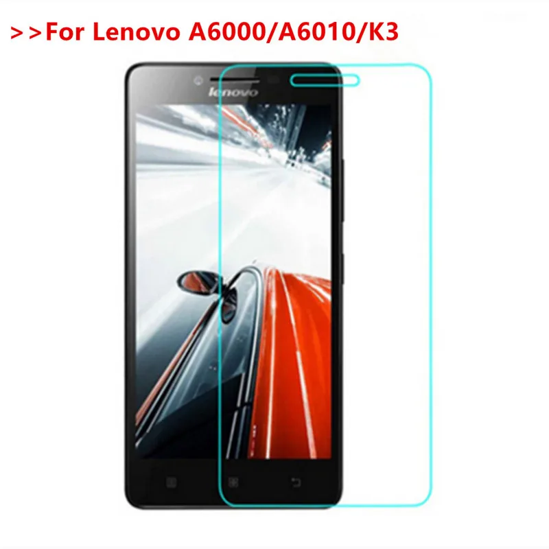 

Tempered Glass For Lenovo A6000 A6010 0.26MM 9H 2.5D Safety Screen Protector Protective Glass Film On The For Lenovo K3 A6000